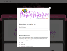 Tablet Screenshot of charityparkerson.com